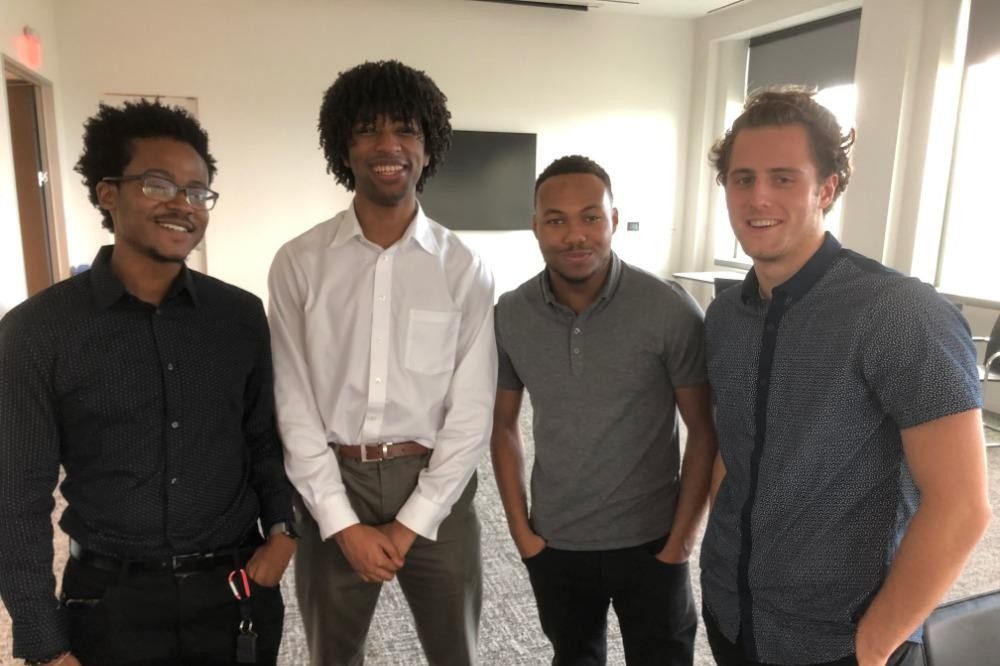 Larnelle Hardy with the founding team behind T-Street Games and Goodmen Promotions